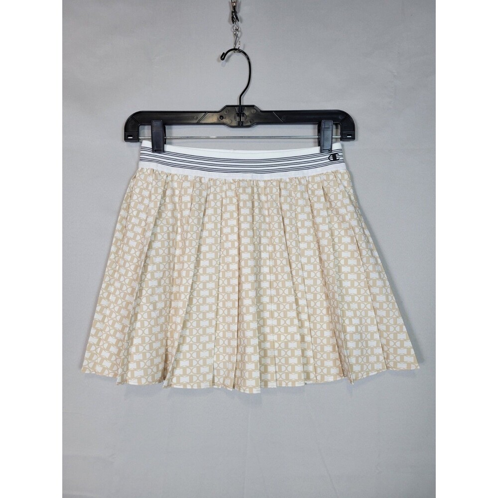 Champion Pleated Skater Mini Skort Womens Small Logo Tennis Pickleball Preppy